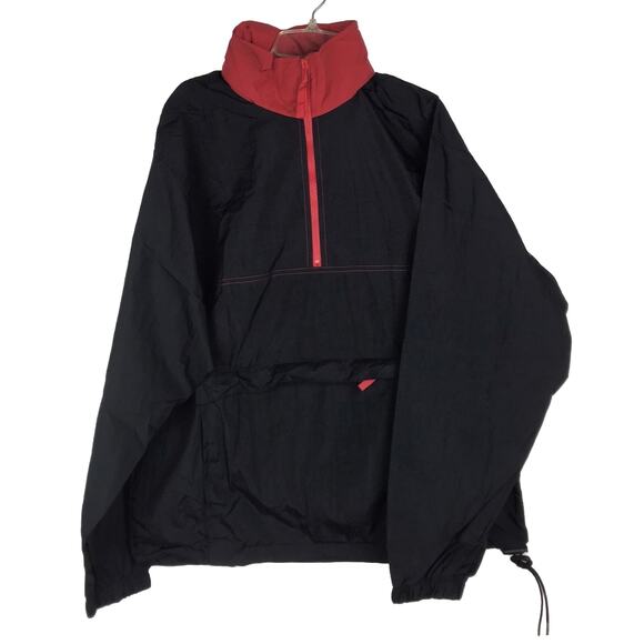 NWT Vintage Marlboro Gear '99 Windbreaker Hooded 1/4 Zip Jacket Pocket Medium - Picture 1 of 16